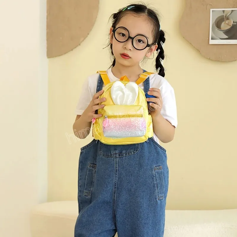 Mochila pequeña de niña Moda Bolso de hombro de lentejuelas mujer