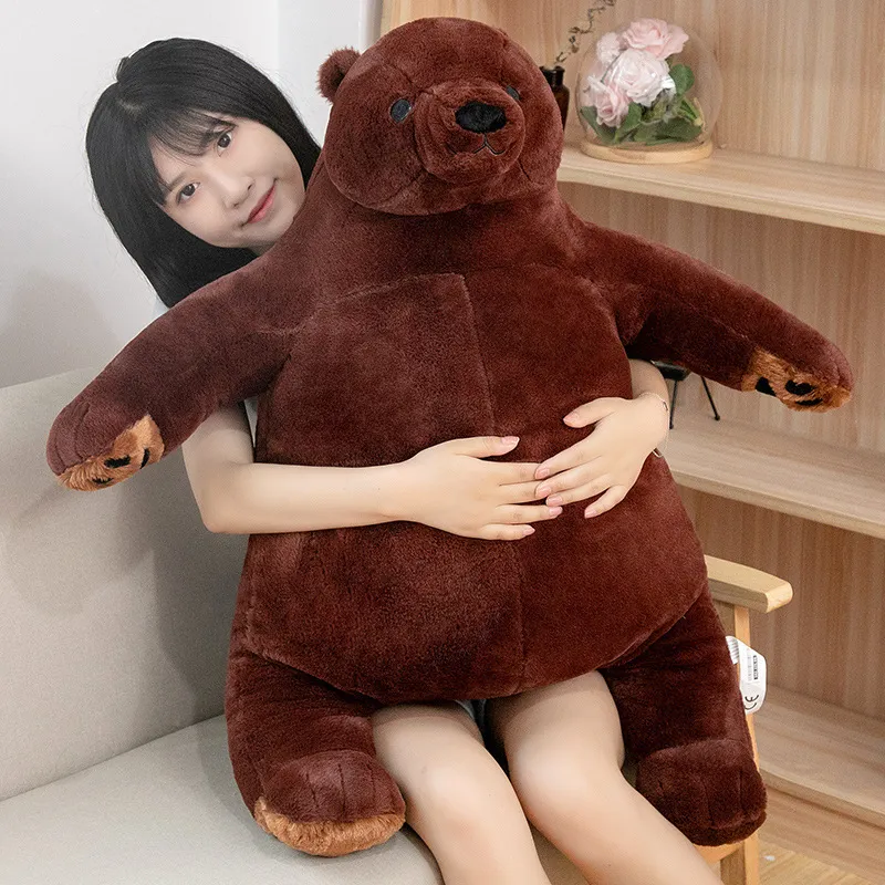Soft Brown Bear DJUNGELSKOG Monkey Plush Toy 60cm/100cm Stuffed