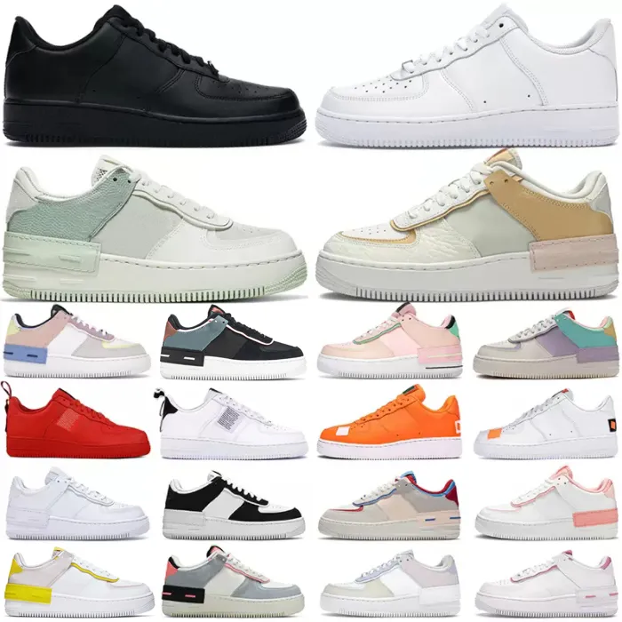 låga löparskor för män kvinnor OG Classic triple white shadow utility black wheat Pale Ivory Pastell Beige herrsneakers sport sneakers platåsko