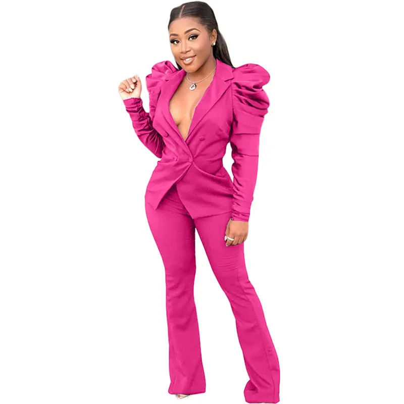 Womens Suits Jacket Long Sleeve Sportswear Outfits Set Jogging