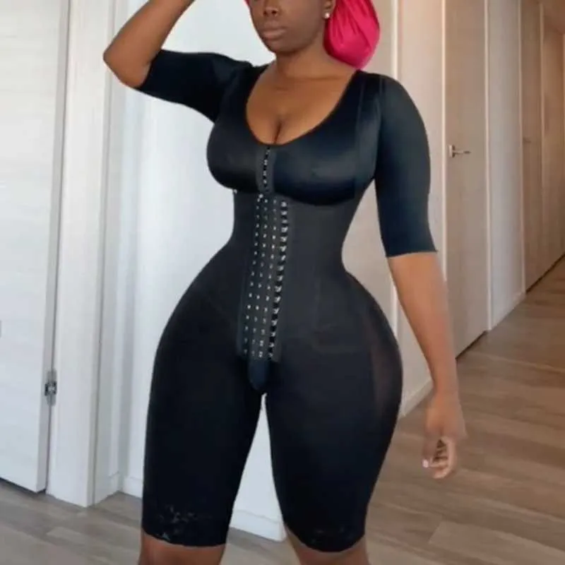 Colombian Womens Full Body Big Shaper With High Compression, Long Sleeves,  Tummy Control, And Postpartum Cincher Fajas Colombianas From Shiyuni,  $40.82