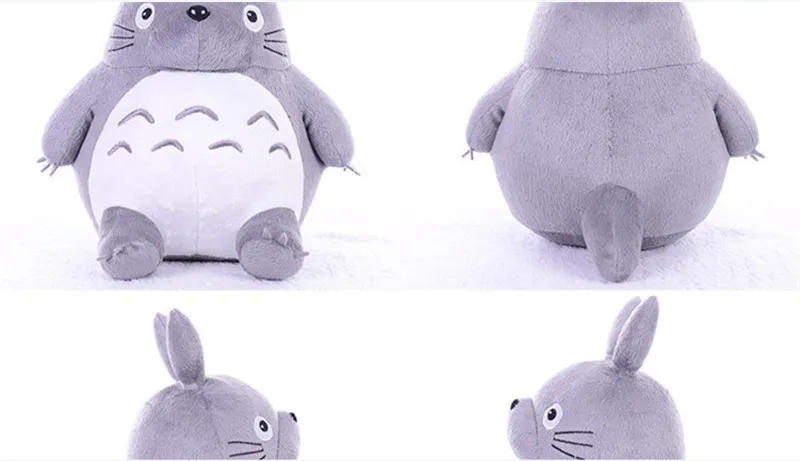 Totoro Plsuh Toys Soft suffed animal cartoon pillow cushion cute fat cat chinchillas children birthday Christmas gift 4