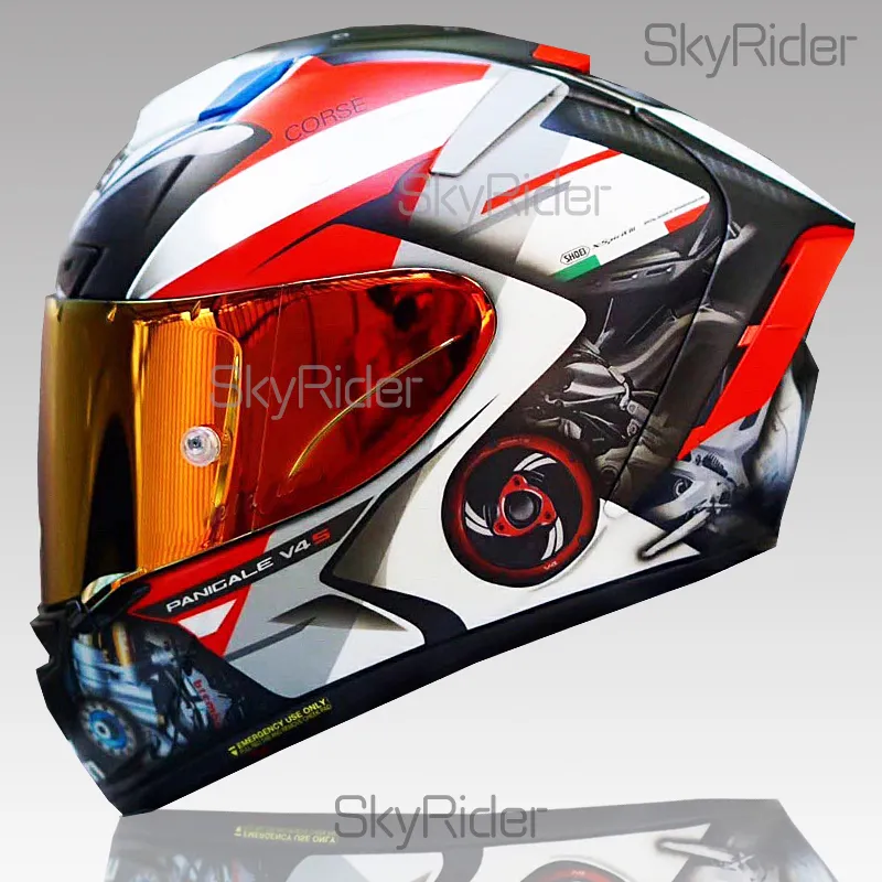 Full Face Shoei X14 Ducadiii Generatio Motorrad Helm Anti-Fog Visier Mann Reiten Auto Motocross Racing Motorrad Helm-nicht-Original-Helm