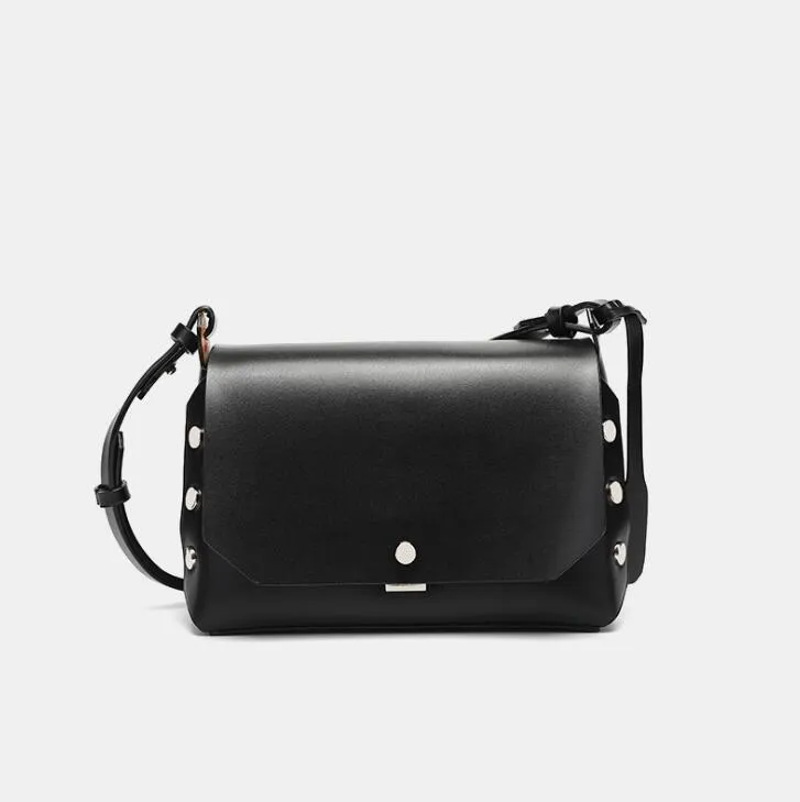 HBP Cross Body For Womens Shoulder Bags Rivet Pu Leather Woman handbags Flip Bag Pure Color Female Fashion Messenger purse SYD-7746# hei