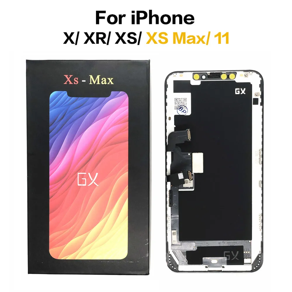 iPhone 11 X XS XR XS MAX OLED LCDディスプレイインテラットTFTタッチスクリーンデジタイザアセンブリの交換