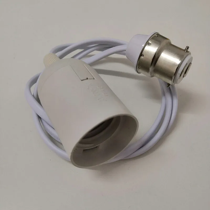 Adaptateur d'ampoule baïonnette B22 à vis Edison E27 support du
