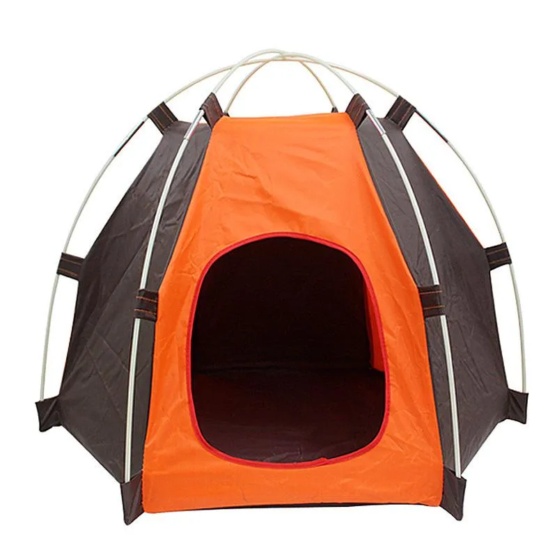 휴대용 내구성있는 애완 동물 고양이 개 집 접이식 귀여운 애완용 텐트 야외 실내 텐트를위한 작은 개 새끼 고양이 강아지 개집 텐트