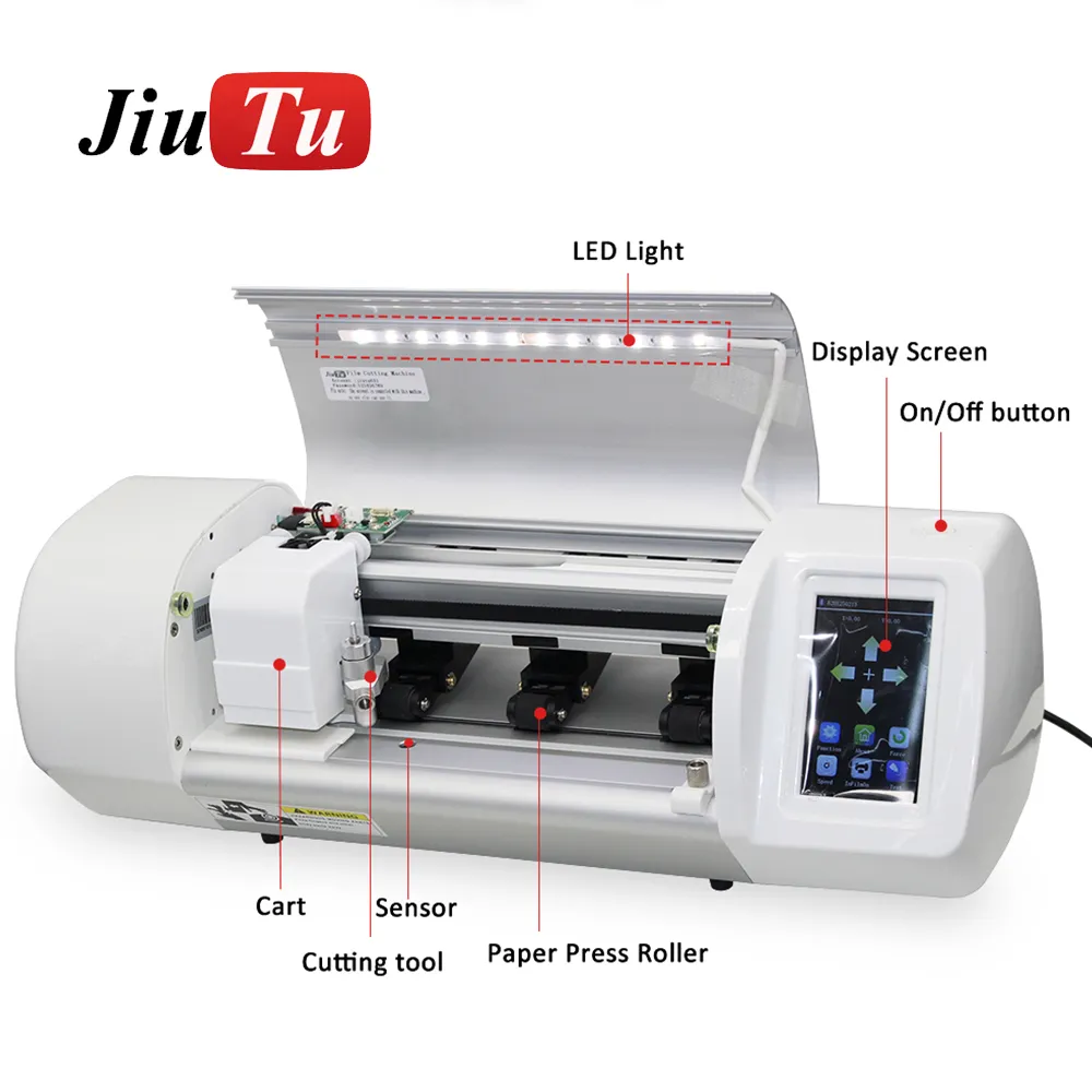 Mobiltelefontabeller Intelligent skärmskydd Cutter Hydrogel Film Cutting Machine för 8 8Plus 12 12Promax Edge Models