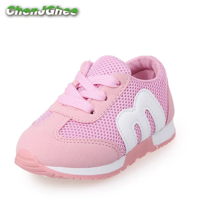 Kids Fashion Shoes para Meninos Meninas Meninas Menino Menina Soft Sports Childring Correndo Sneakers Air Mesh Respirável 21-30 220121
