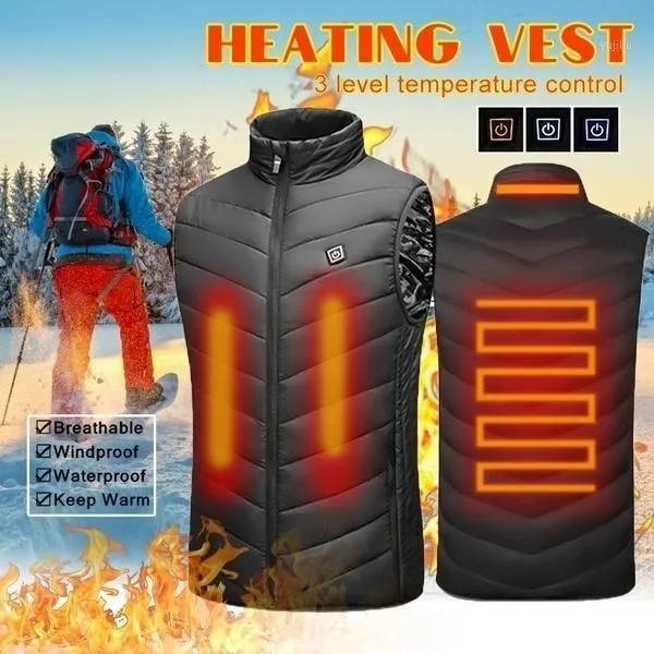 Samoporządkowana kamizelka Gilet Chaleco Podgrzewana Veste Chauffante Avec Batterie Doudoune Homme Hiver Chaleco Calefactable Hombre1