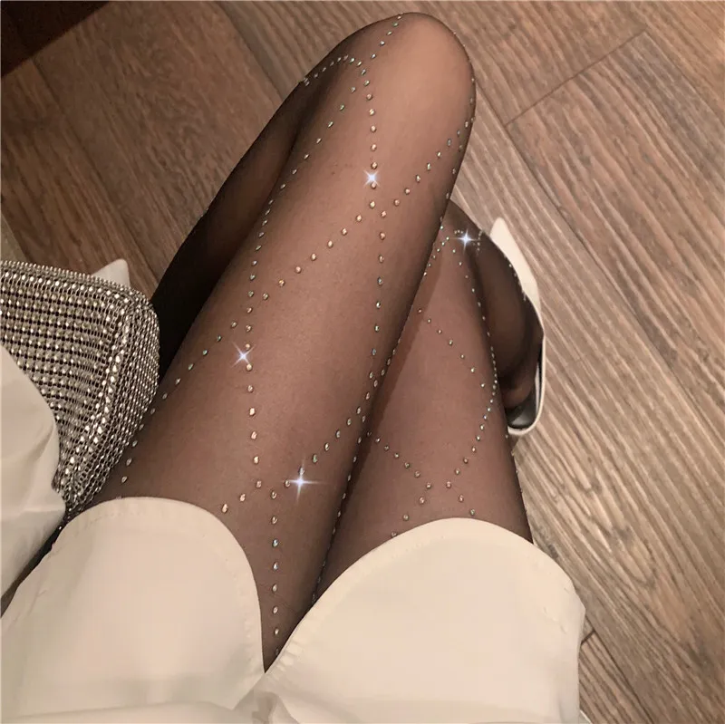 Web Tights Sexy Black Diamond Stockings Night Club Retro Style Socks Womens Designer Free Shipping Girls Breathable Pantyhose