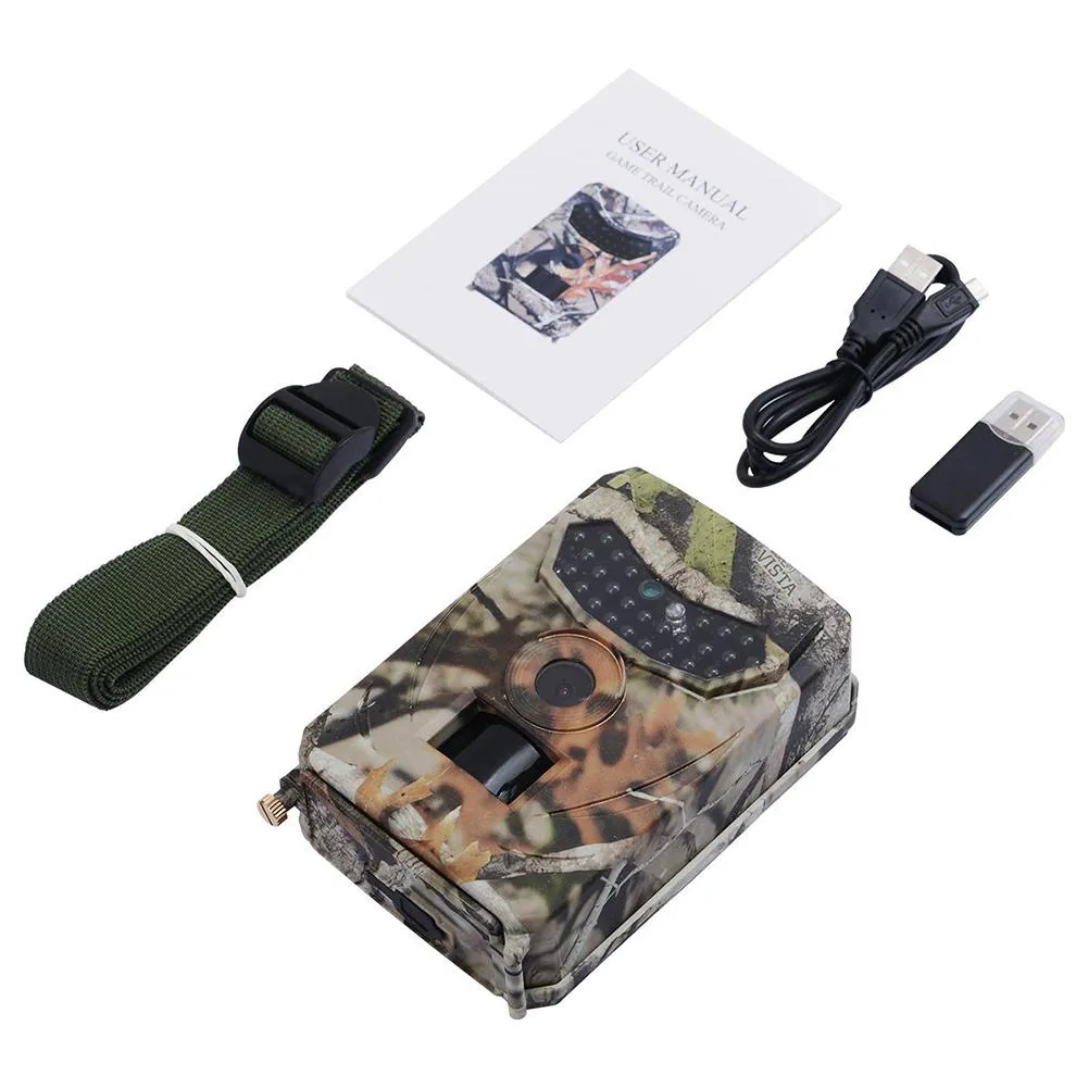 PR100 Hunting Camera Photo Trap 12MP Wildlife Trail Night Vision Thermal Imager Video Cameras for Scouting Game +Retail Box