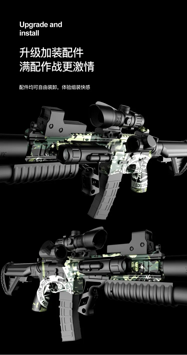 Electric Manual M416 Toy Gun 2 Modes Soft Bullet Blaster Rifle With ...