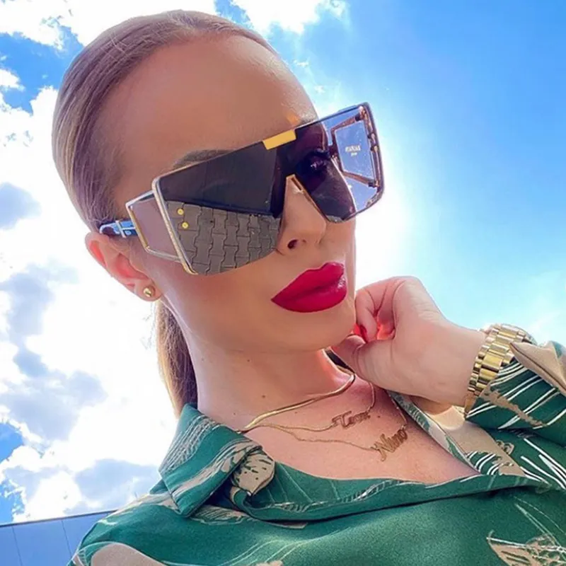 VENGOM Oversized Vintage Square Sunglasses Men Women Retro  display picture 3