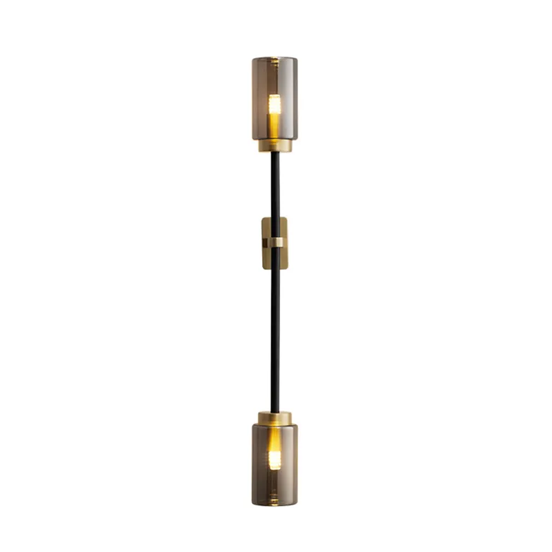 アメリカンクラシック銅壁ランプ工業スタイル2/4ヘッドガラスLED壁or壁壁箱シンプルな性格アートデコレーション照明器具G9