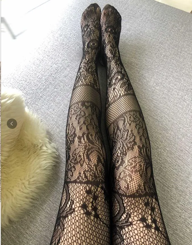 Sexy Hot Black Lace Pantyhose For Women Fashion Girls Night Club