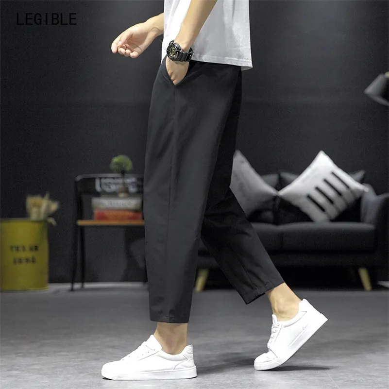 Summer Men Harem Pants Lightweight Cotton Ankle-Length Loose Mens Joggers Pants Casual Men Trousers 4XL 5XL 201109