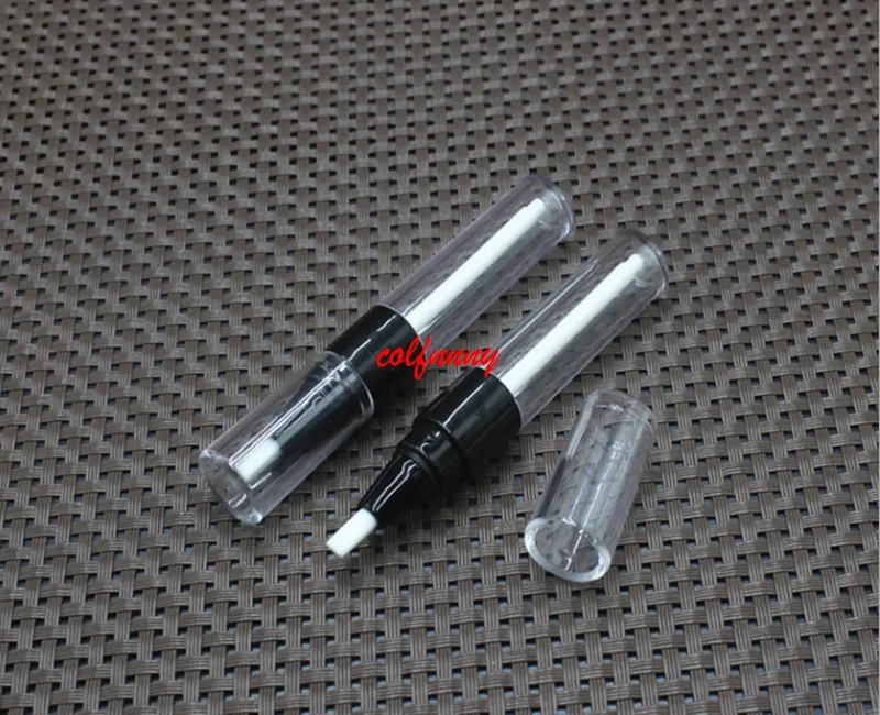 Bouteille vide en plastique noir de Style stylo à huile pour ongles, avec brosse pour vernis et maquillage, 200 ML, 3.8 pièces/lot, F050704