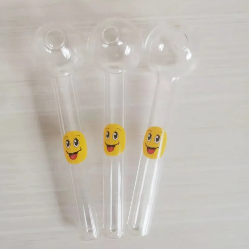 tuyaux fumeurs en verre pyrex transparent tube de brûleur à huile transparent brûlant de grands tubes