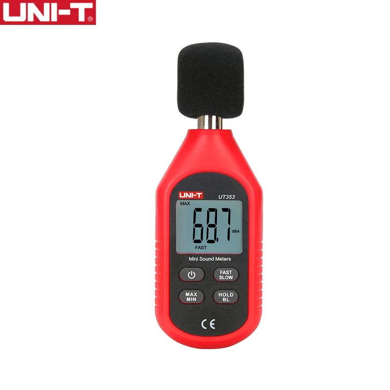 Przyrząd pomiarowy pomiarowy Miernik dźwięku Uni-T UT353 Meter DB 30 ~ 130dB Mini Monitor Audio Decibel