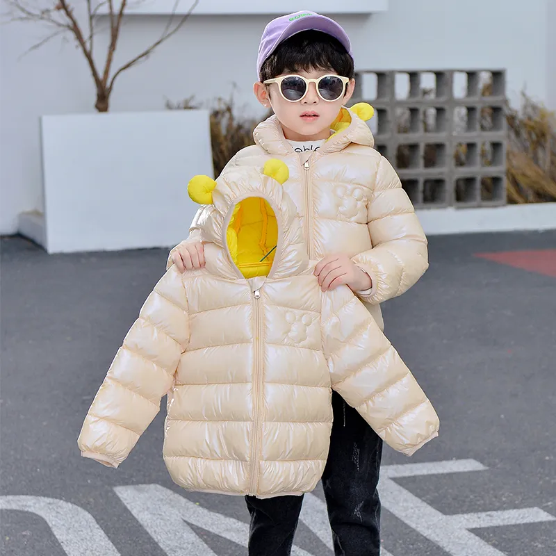 Yellow shiny puffer jacket new arrivals