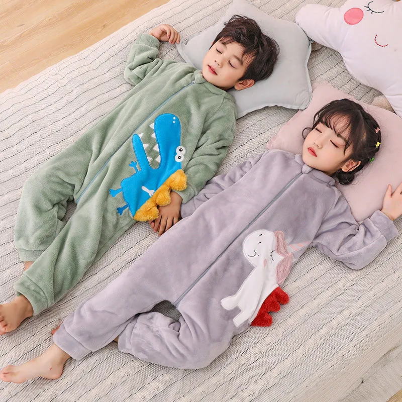 Mono para niños Pijamas Ropa para bebés Niñas Niños Niños Dibujos animados  Animal Ropa de dormir Unisex Cosplay Pijama Invierno Servicio a domicilio