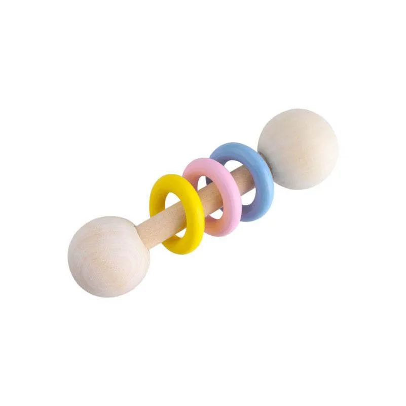 Baby toys Baby Teether Rings Food Grade Beech Wood Baby Teething Newborn teethers Infant Teething Natural teether 