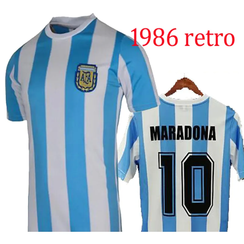 1993 94 Vieux garçons 97 Boca rétro 86 Argentine Maradona Men Soccer Jersey commémoratif Vintage Shirt de football Maillot de pied
