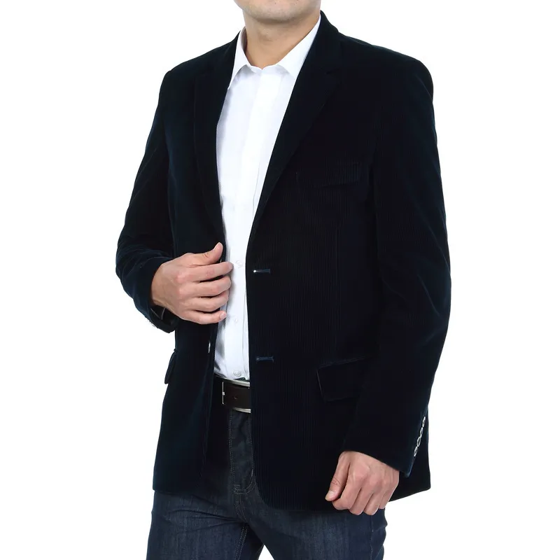 Corduroy Blazers For Men Spring Casual Jacket Solid Cotton Suit Jackets Male Officer Blazers Camel Black 4XL 2024 Collection From Kong003 31.88 DHgate.Com