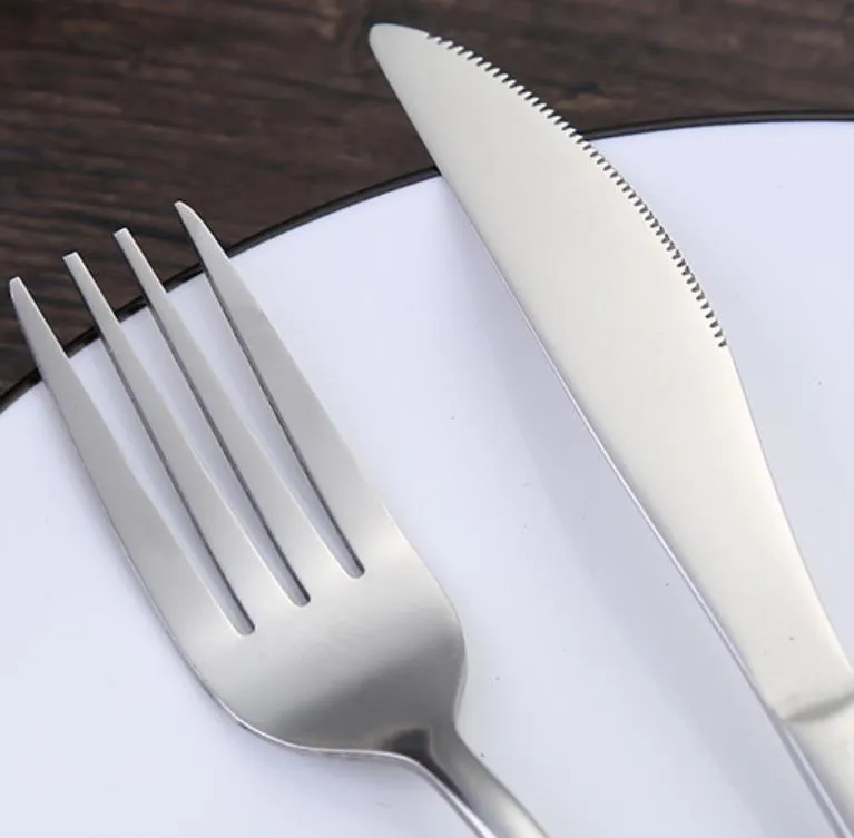 Sets 4 Pcs Flatware Chopsticks Fork Spoon Knife Travel Cutlery Set Portable Sierware Reusable Utensil Kitchenware With Box