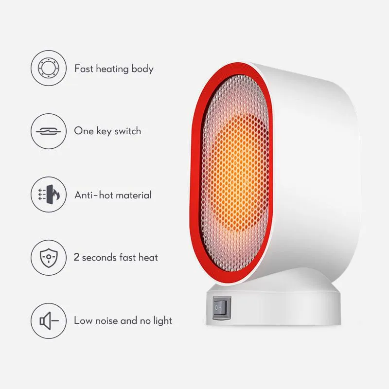 Smart 800W Electric Space Heaters LED 220V Wall Mini Portable