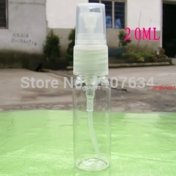 free shipping50pcs, 20ml, dispensing spray bottle, plastic bottling division, perfume bottles, refillable bottles