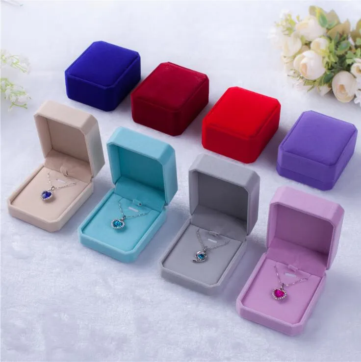 Star Anise Jewelry Boxes Earrings Necklace Rings Storage Box Multicolour Flannelette Jewelry Gift Box Womens Jewels Case ZYY257