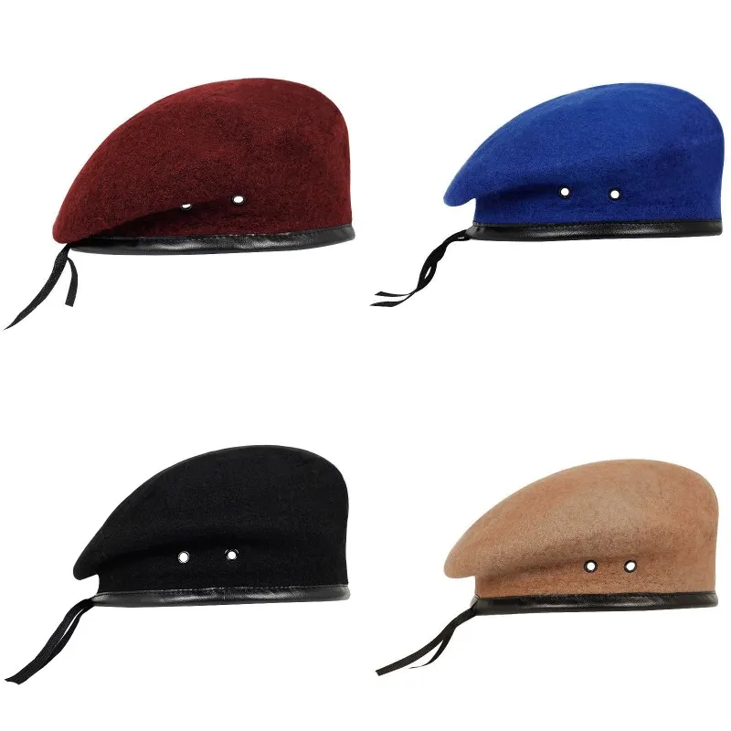 男女性ネイビーキャップ秋と冬のアウトドアの帽子暖かいレトロなファッションピュアカラーカジュアルベレー帽の多色13 9kb J2