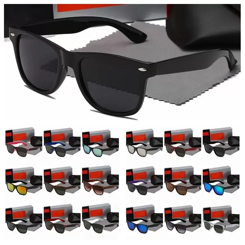 wholesale lunettes de soleil design de luxe pour hommes femmes pilote lunettes de soleil de haute qualité 2023 Mode classique Adumbral lunettes accessoires lunettes de soleil avec étui