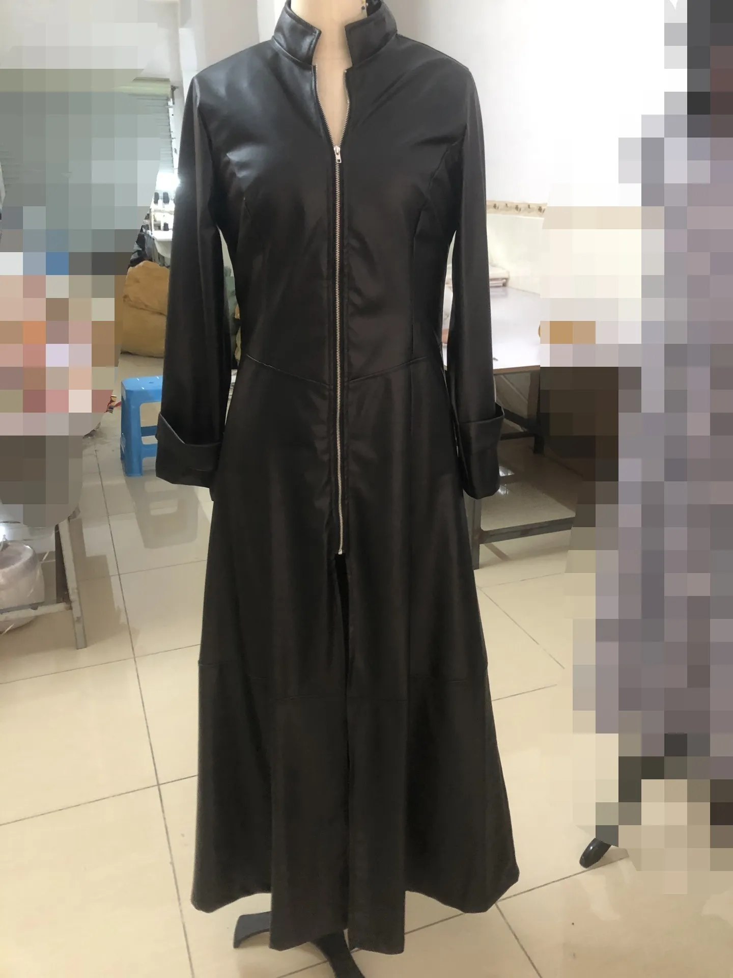 Faux Leather Trench Coat Womens Style Dress: Long... From Mu04, $34.38 |  DHgate.Com