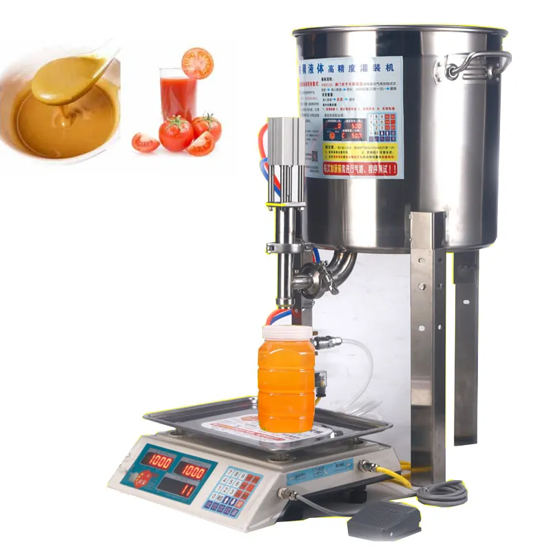 Pneumatic Filling Machine Volumetric Soft Drink Food Beverage Facial Cream Oil Water Juice Honey Liquid bottle Filler