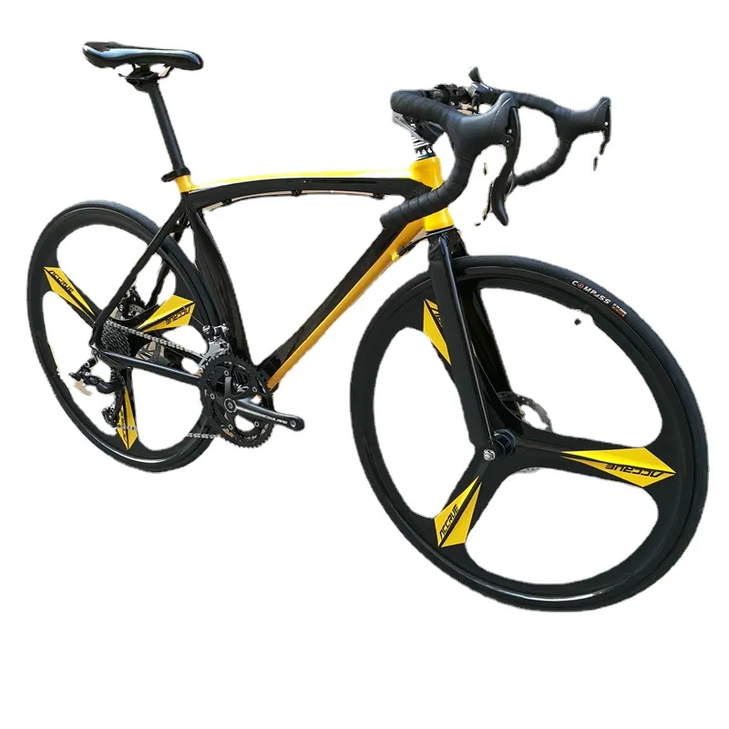 52cm Double Disc Brake Road Bike Bicycle Oil Disc 20 Speed 22 Speed City Race Bicycles Aluminum Alloy Muscle Frame Bikes