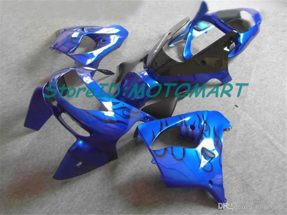 Set carenature moto per KAWASAKI NINJA ZX9R 98 99 ZX-9R ZX 9R 1998 1999 Kit carenatura blu ABS KM22