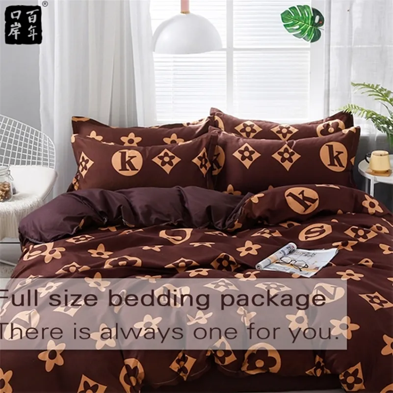 Bedding Set 4 Pieces/Set Bed Textile Products Bedding 5Style Aloe Cotton Comfortable Modern Bed Linen Home Textiles 201210