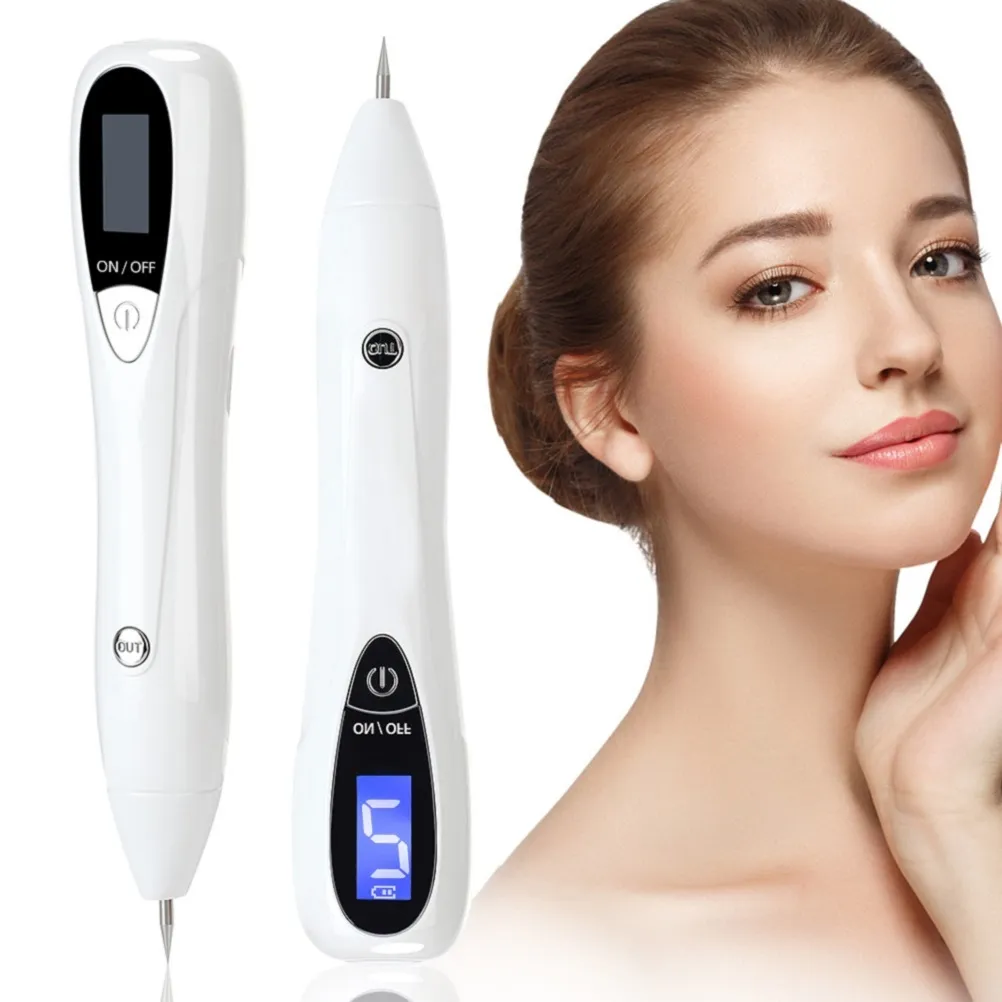 Laser Freckle 9 Nivå Tatuering Freckle Mole Removal Plasma Pen Skin Tag Dark Spot Remover Nod Mole Ta bort en Freckle