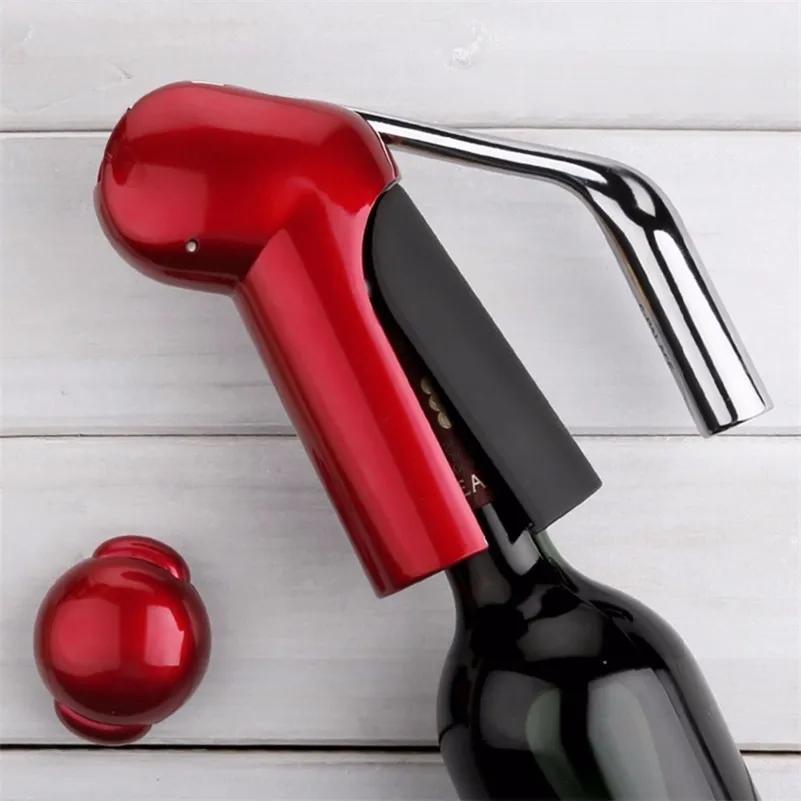 Nieuwe professionele zinklegering power wijn opener fles kurkentrekkeropener met folie snijder premium konijn hendel kurkentrekker voor wijn 201208