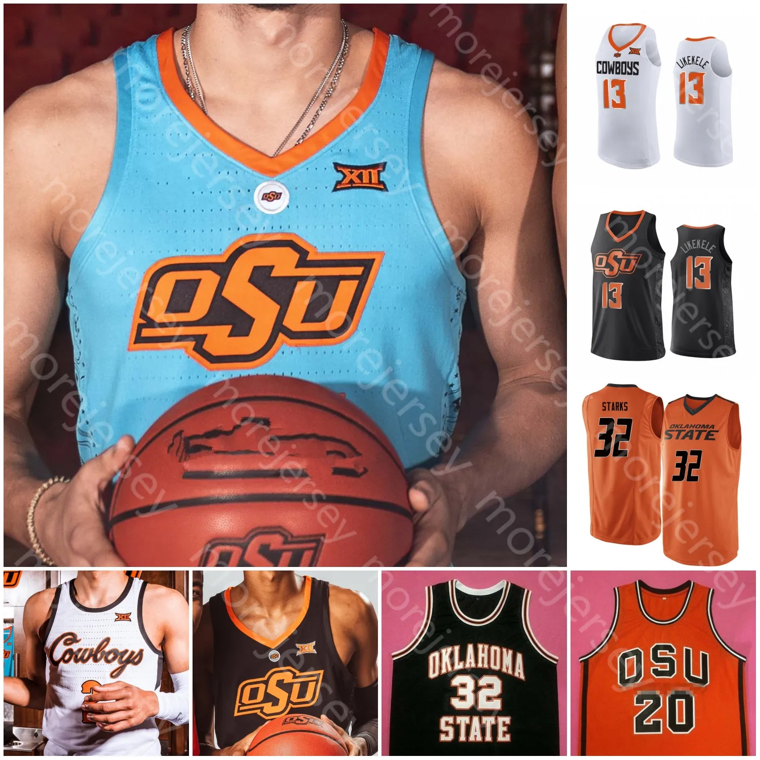 Save Big on Bulk Oklahoma State Basketball Jersey OSU Football Jerseys NCAA  College Basketball Jersey Oklahoma State Cowboys Lindy Waters III More 