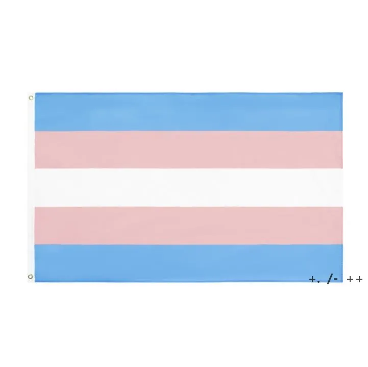 Drapeau arc-en-ciel Bannière 3x5fts 90x150cm LGBT Pride Trans Transgenre Drapeau Lesbien Gay Bisexuel Pansexuel Prêt BBF14189