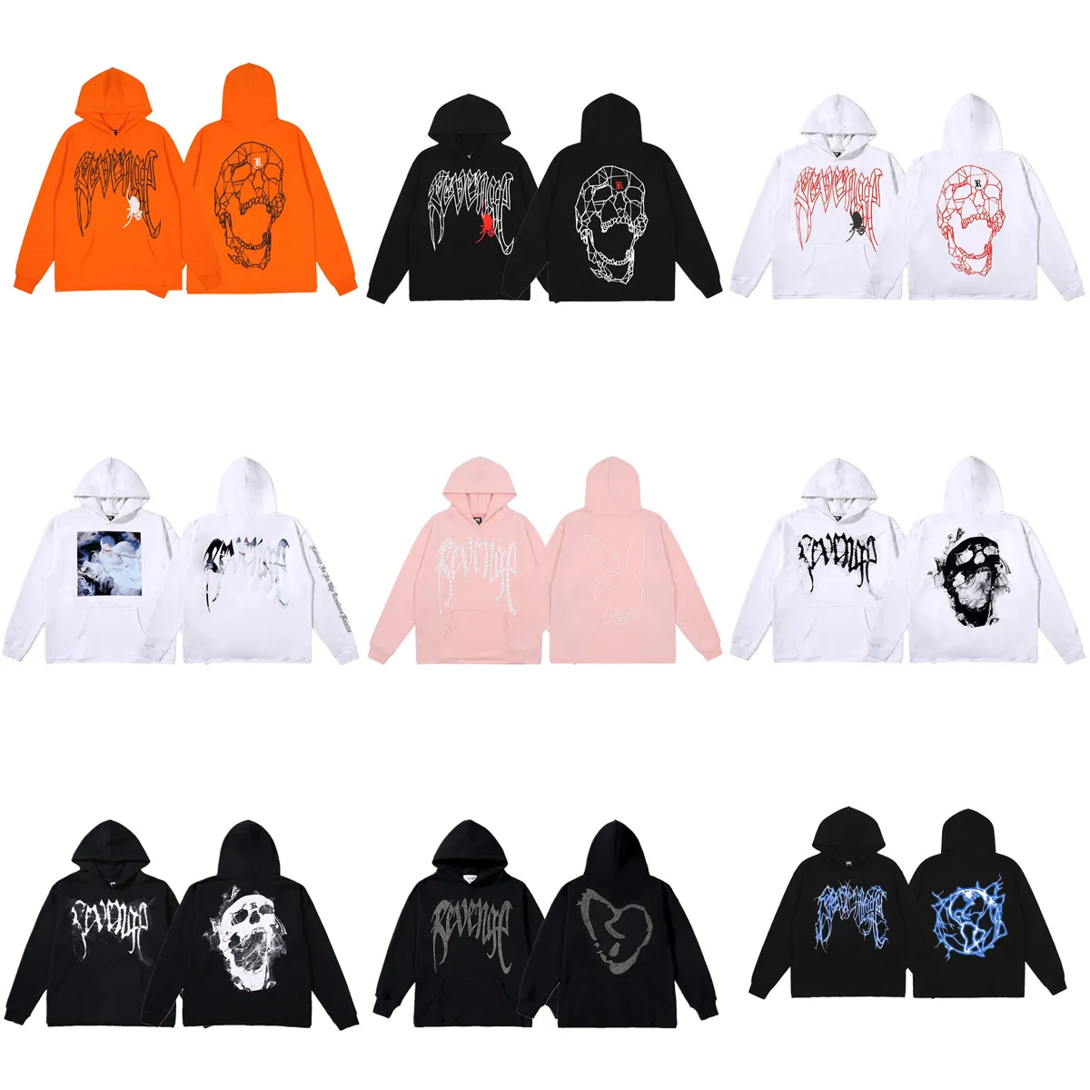 Adam tasarımcıların giysileri mens Polar hoodies İntikam T gömlek erkek giyim spor kapşonlu kapşonlu gömlekler hip hop düzeltme taklidi baskı nakış kazak ceket