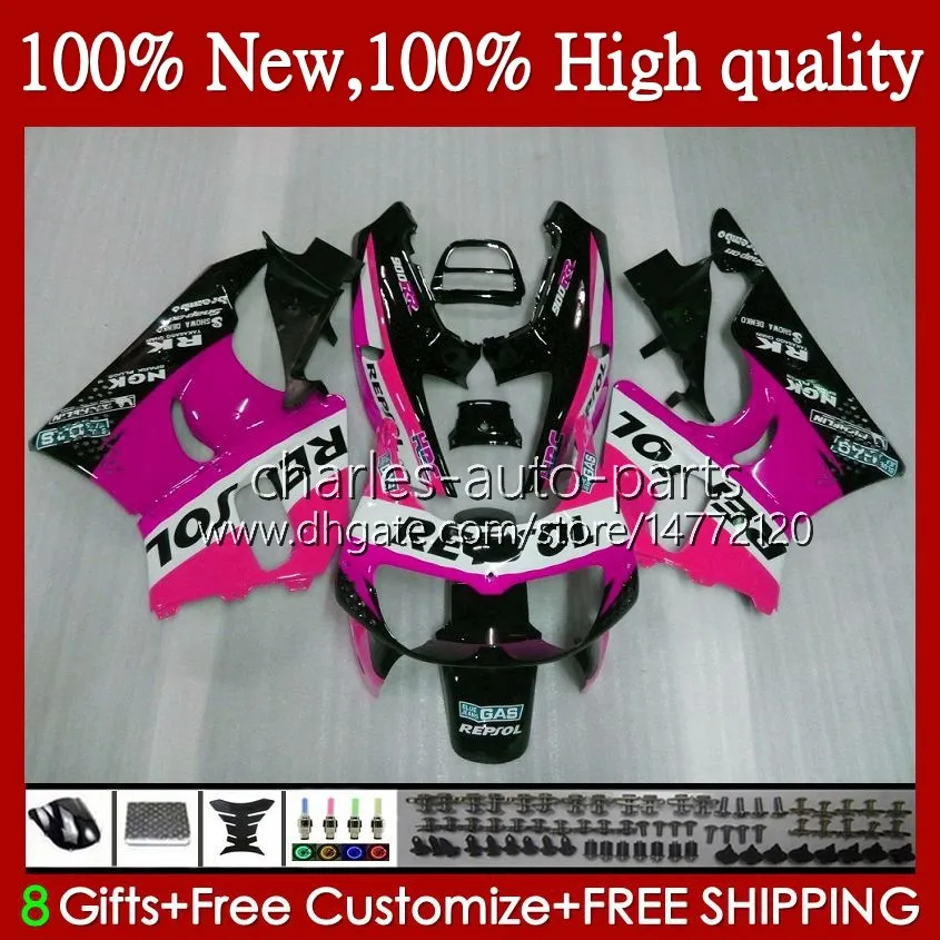 Cuerpo para HONDA CBR900 CBR893 Rosa Repsol CBR 900 893 RR 94 95 1996 1997 95HC.115 CBR 893RR 900RR CBR900RR CBR893RR 1994 1995 96 97 Carenado