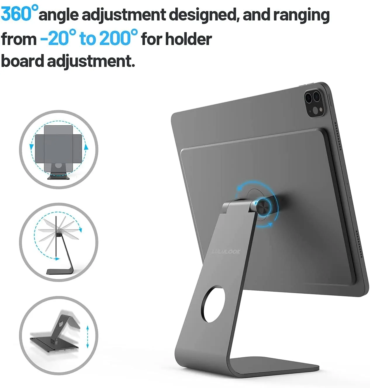 Urban Magnetic IPad Stand Holder Adjustable, 360° Rotating Floating IPad  Pro Stand For Apple IPad Pro 12.9 3rd/4th/5th , 11 1st/2nd/3rd/4th , Air  4th From Pro_audio, $140.71