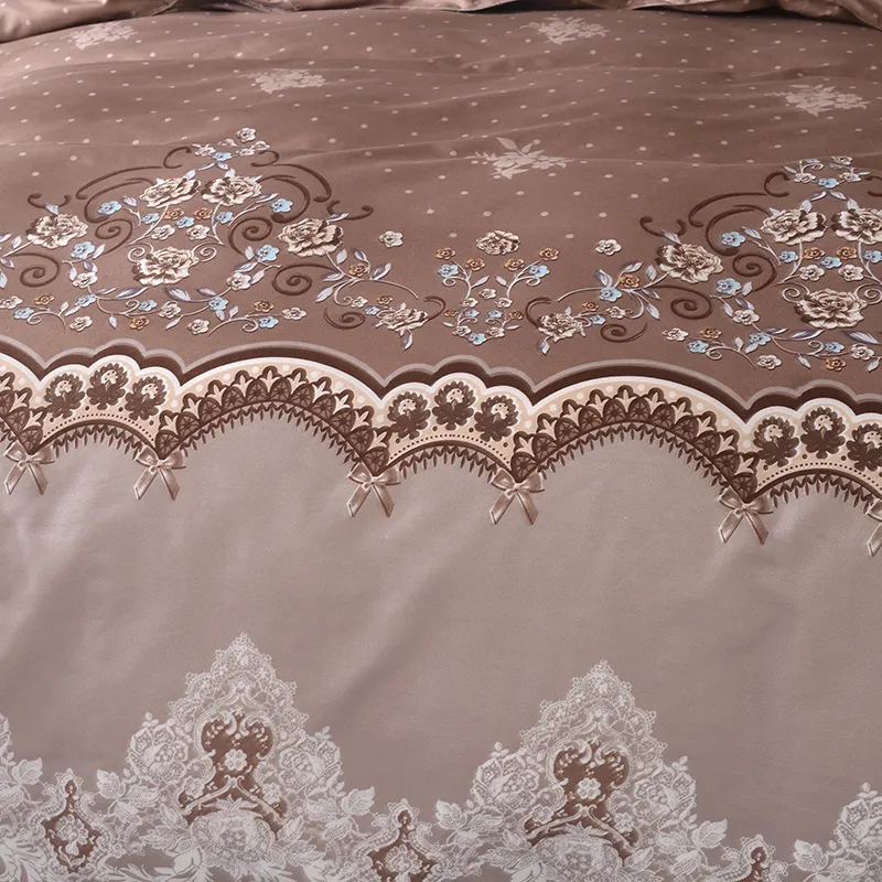 Lace pattern Bedding Set 3pcs2pcs Duvet Cover Pillowcase Pillow Sham Home Textile Adult King Queen Size No Sheet No Fillers (2)