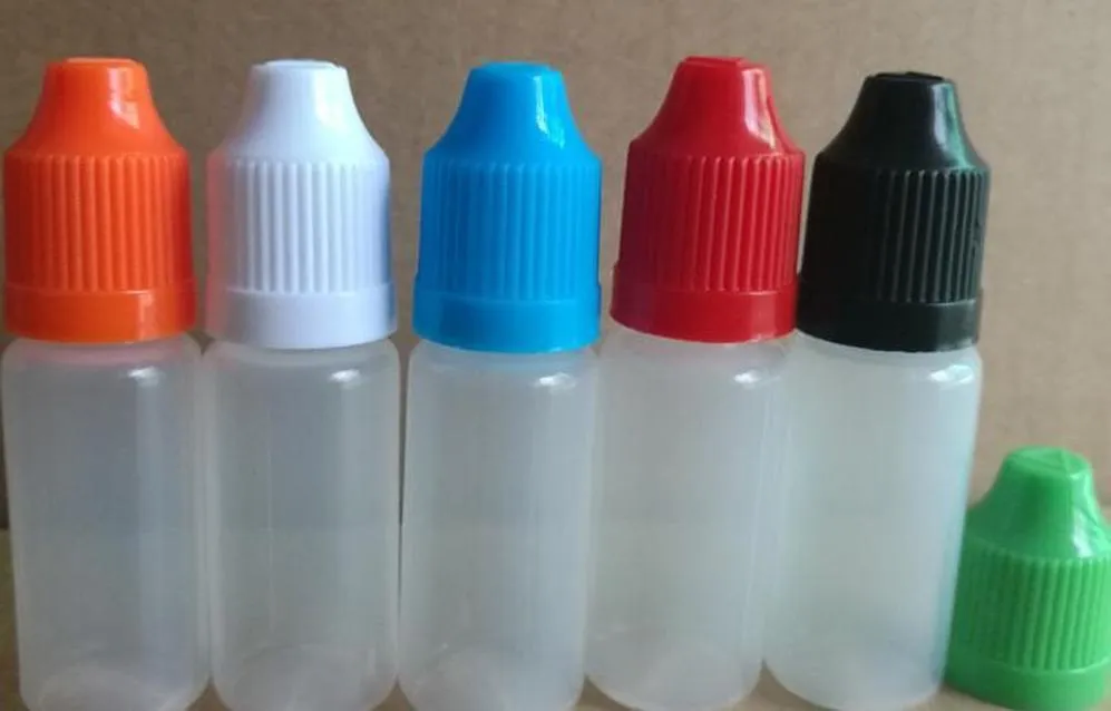 Hızlı Seliahi Yumuşak Stil İğne Şişesi 5/10/15/20/30/50 ML Plastik Brower Şişeler Çocuk Düzeltici Kapaklar LDPE E CIG SIVI BURAK