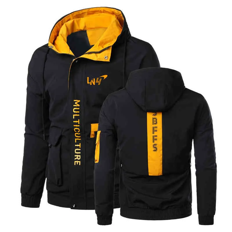 F1 Mclaren Team Racing Fans Hommes Lando Sports Warmer Hiver Manches Longues Hoodies Coupe-Vent Vestes Manteaux En Gros Meiclothes